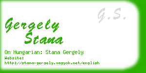 gergely stana business card